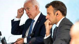 Joe Biden en Emmanuel Macron