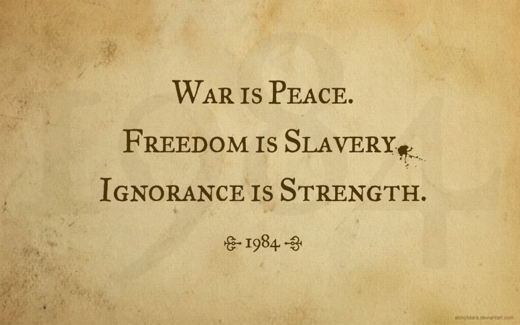 War is Peace Engraving