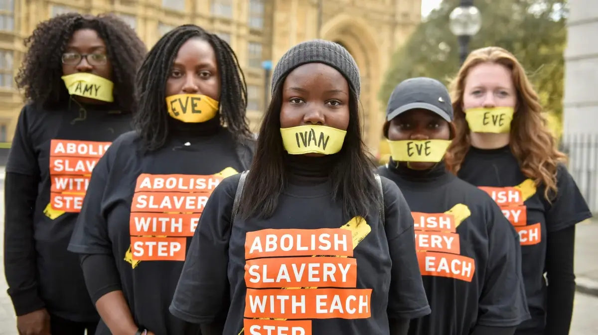 Women Protest Modern Slavery